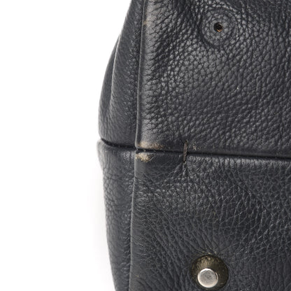 Lanvin Grained Calfskin New Easy Shopper Tote Navy Black 18 of 20
