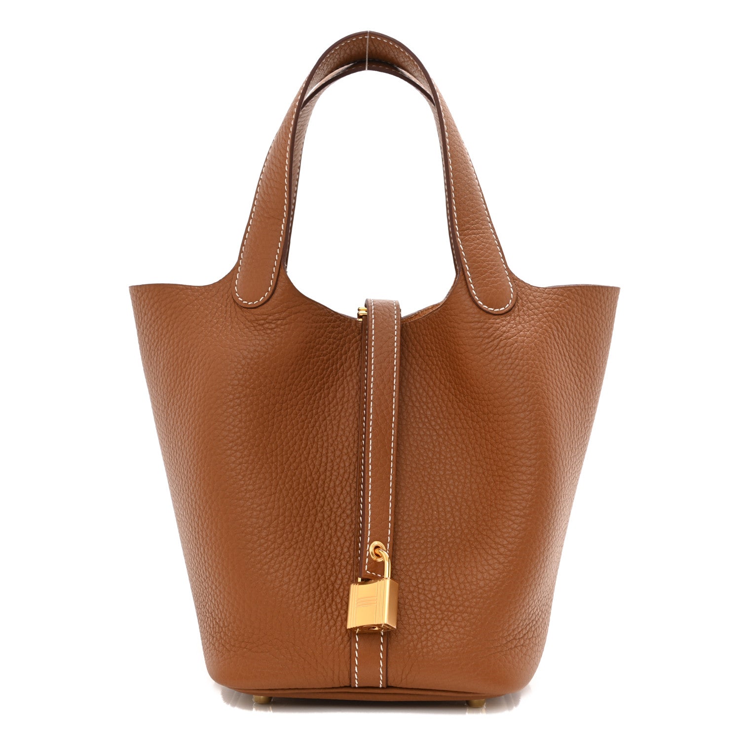 Hermes Taurillon Clemence Picotin Lock 18 PM Gold 1 of 9