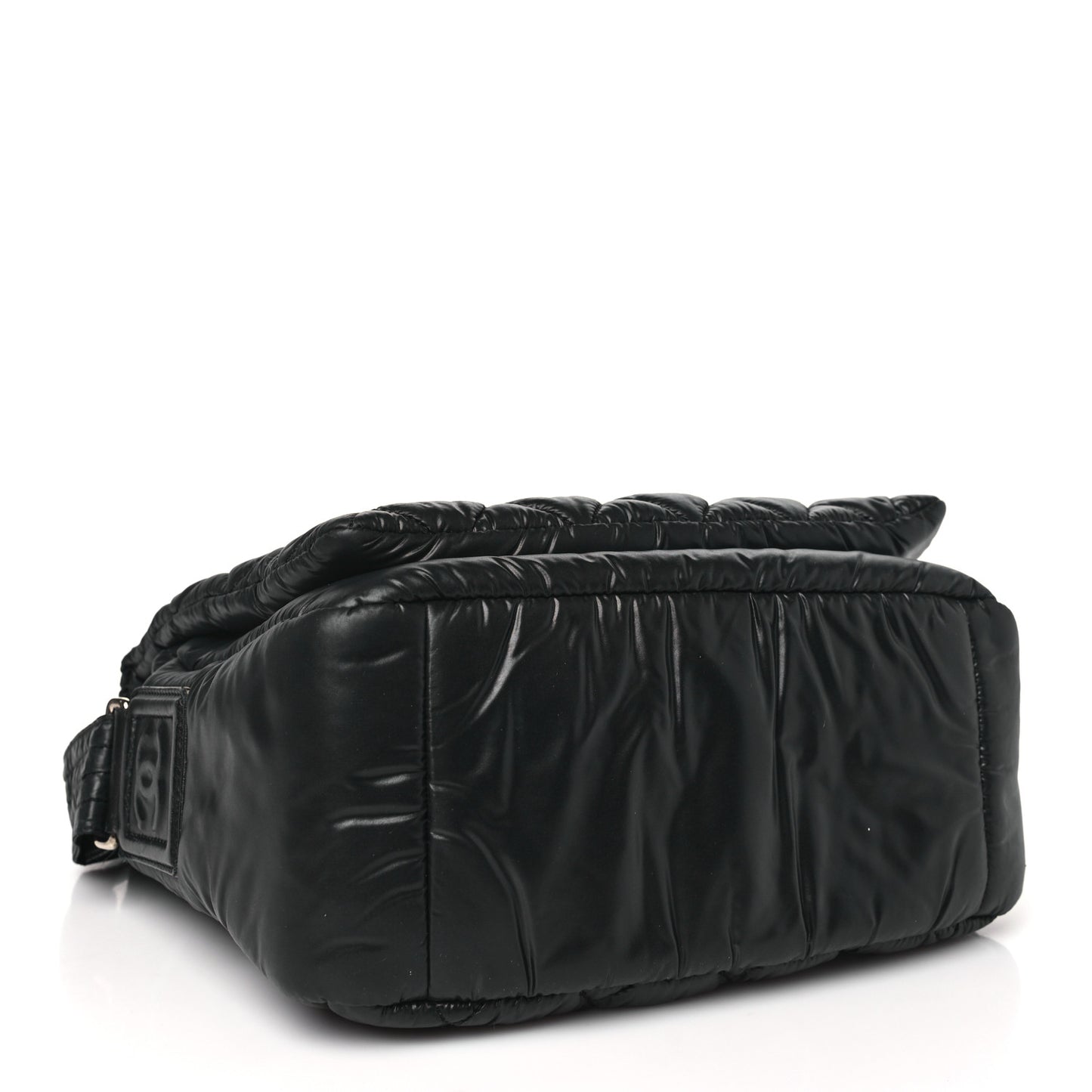 Nylon Small Coco Cocoon Messenger Bag Black