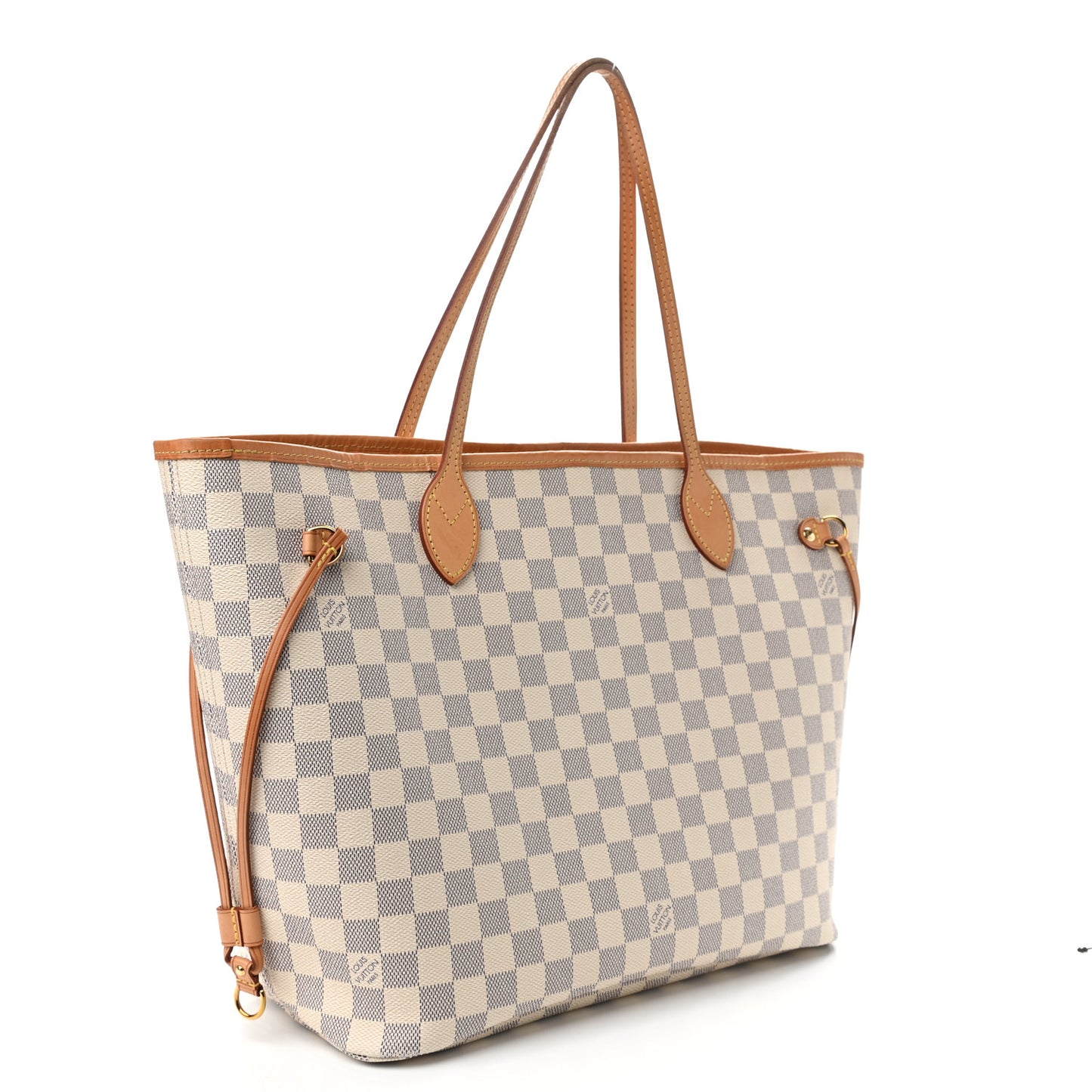 Damier Azur Neo Neverfull MM Rose Ballerine