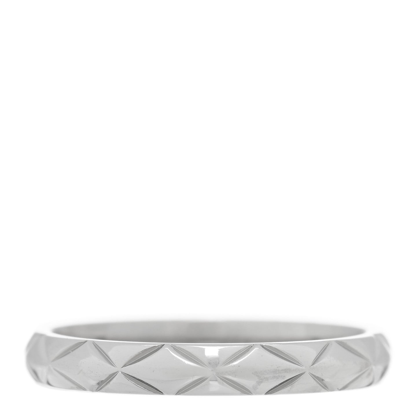 Platinum Small Matelasse Ring 49 4.75