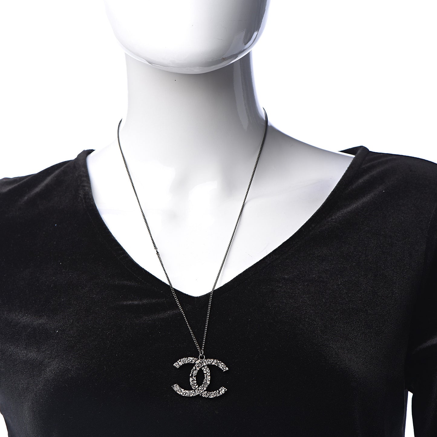 Ruthenium Camellia CC Necklace