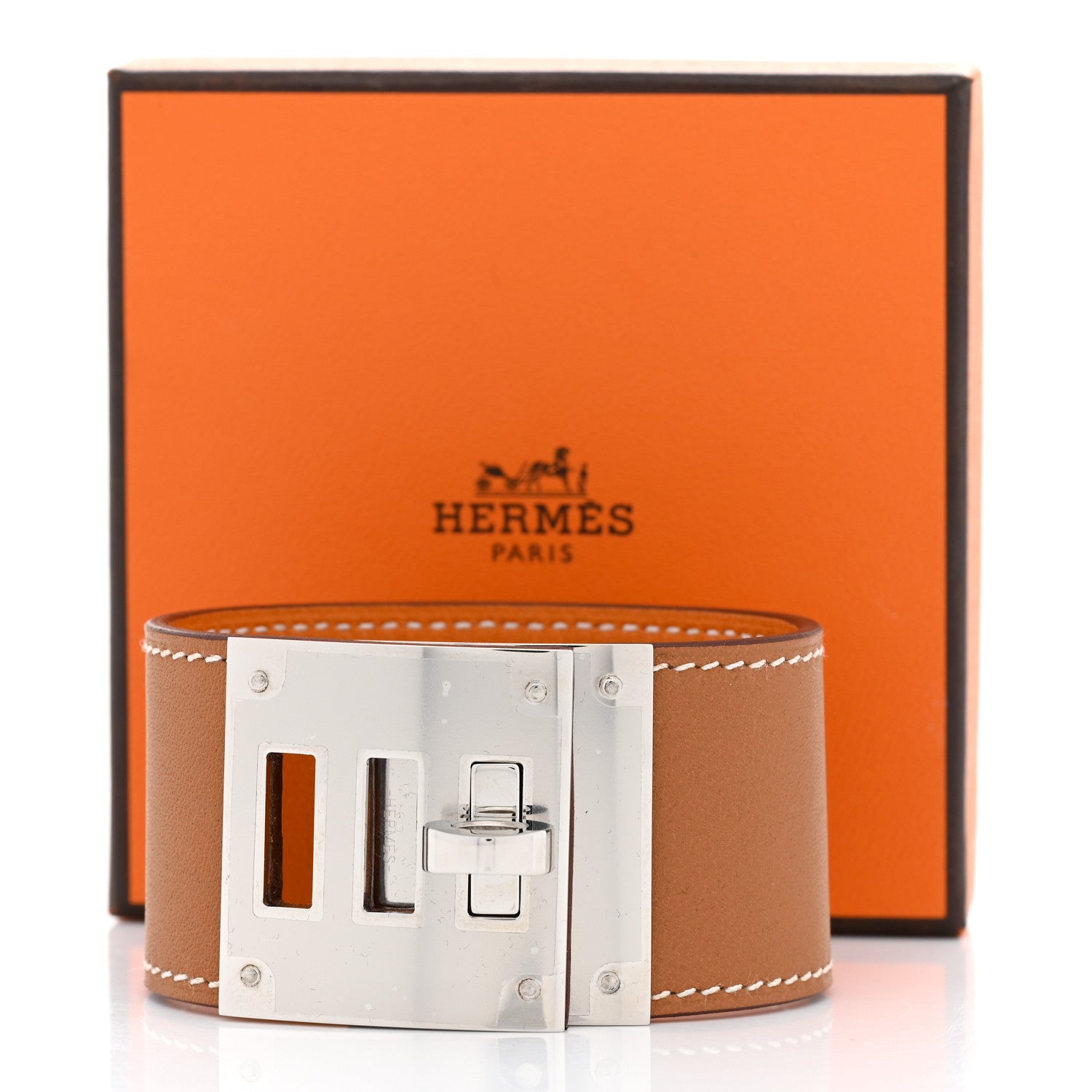 Hermes Swift Kelly Dog Bracelet T2 Gold 7 of 7