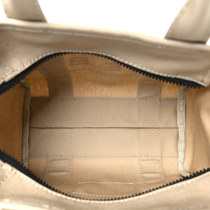 Marc Jacobs Cotton Canvas Colorblock Small The Traveler Tote Bag Beige Multicolor 5 of 12