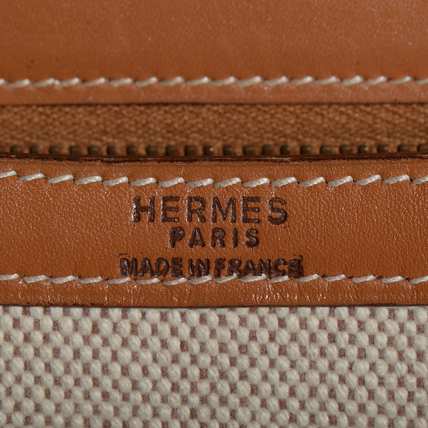 Hermes Barenia and Toile Shoulder Bag 9 of 34