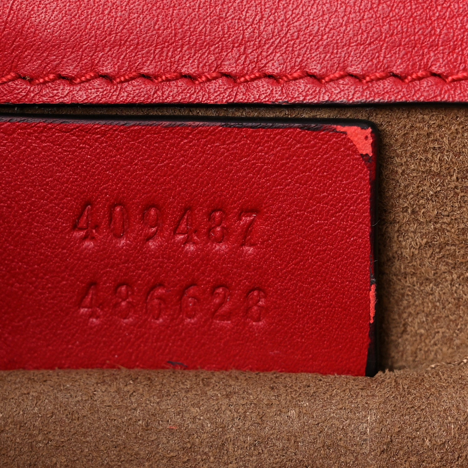 Gucci Calfskin Small Padlock Shoulder Bag New Rosette Hibiscus Red 7 of 12