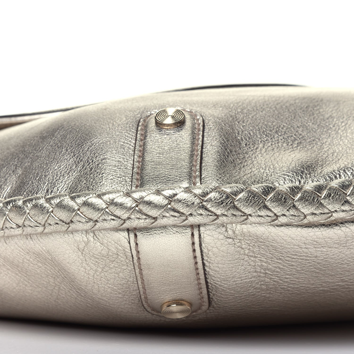 Gucci Metallic Calfskin Medium Britt Tassel Shoulder Bag Platinum 8 of 9
