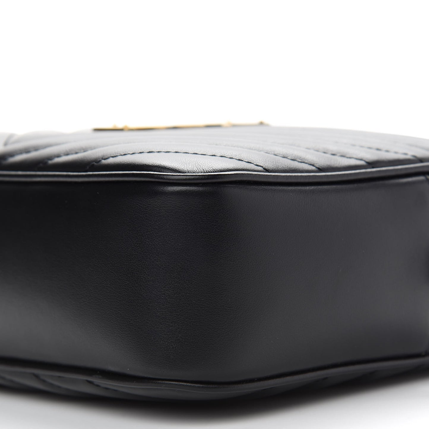 Calfskin Matelasse Monogram Lou Camera Bag Black