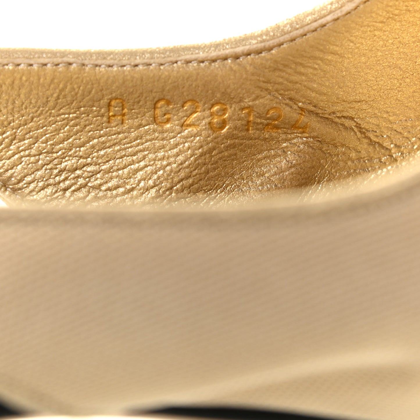 Grosgrain Cap Toe CC Slingback Pumps 38.5 Black Gold