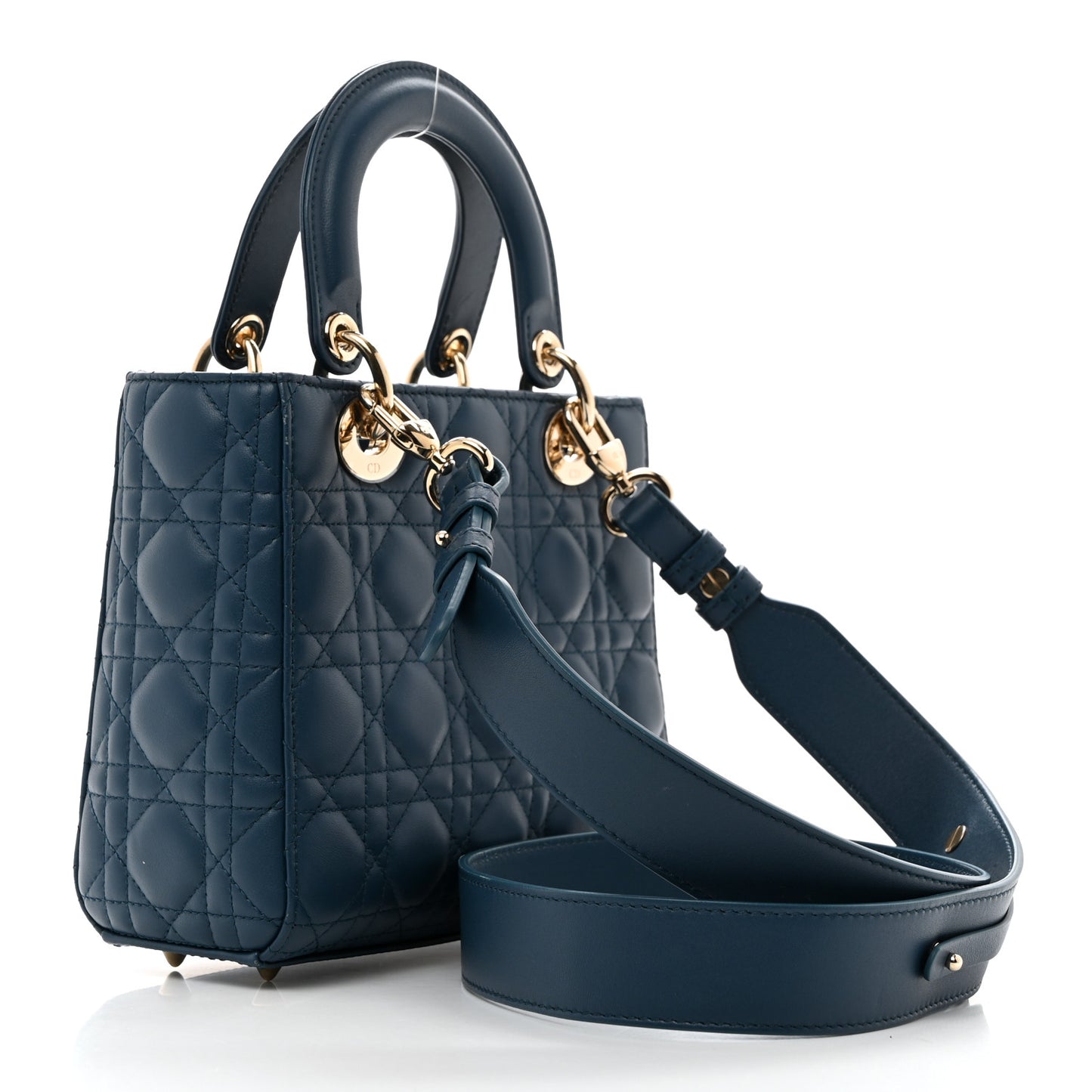 Lambskin Cannage Small My ABCDior My Lady Dior Deep Ocean