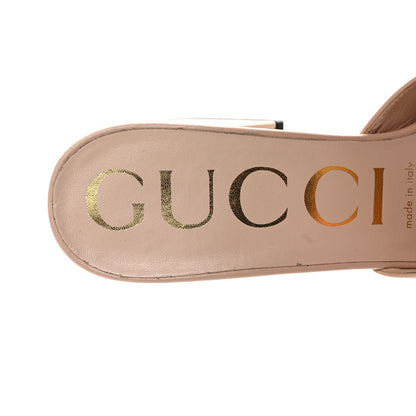 Gucci Nappa Horsebit 75mm Slide Sandals 37 Skin Rose 7 of 11