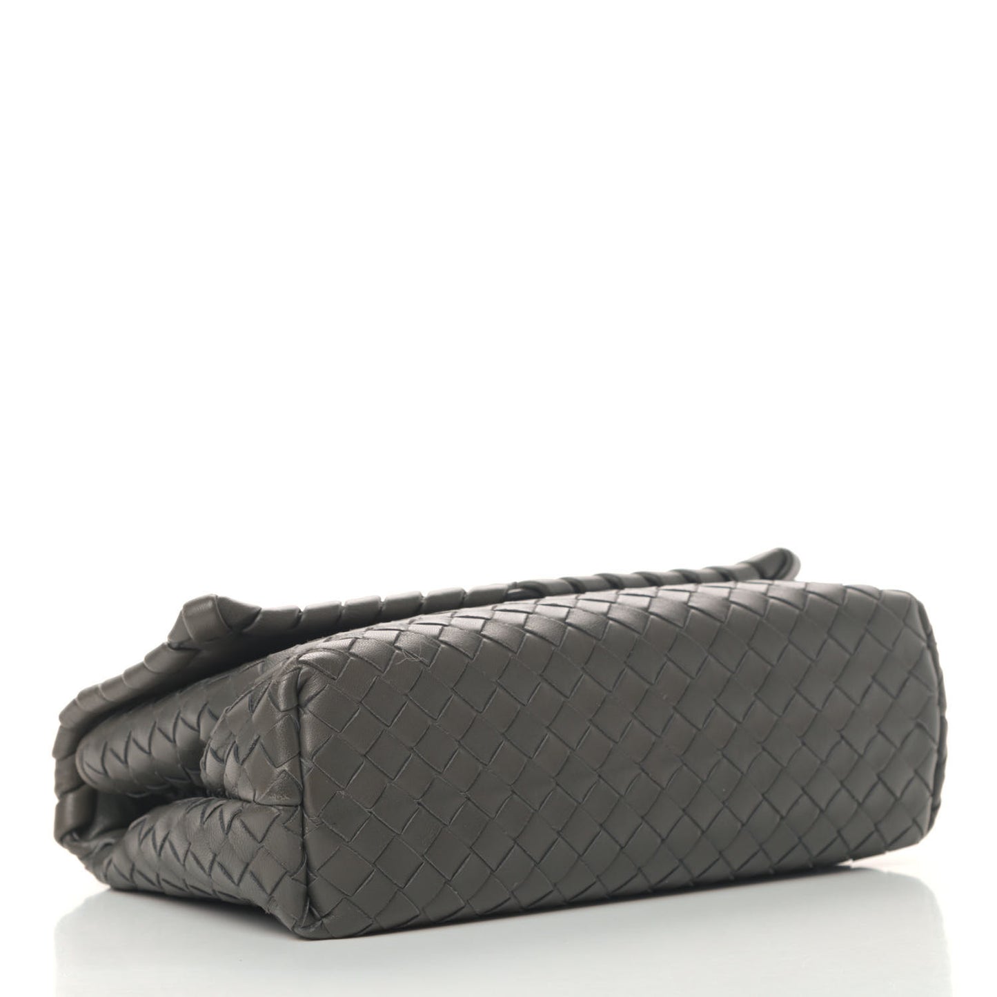 Nappa Intrecciato Baby Olimpia Shoulder Bag Steel