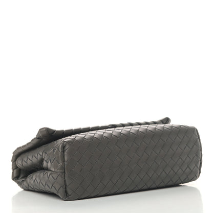 Bottega Veneta Nappa Intrecciato Baby Olimpia Shoulder Bag Steel 3 of 7
