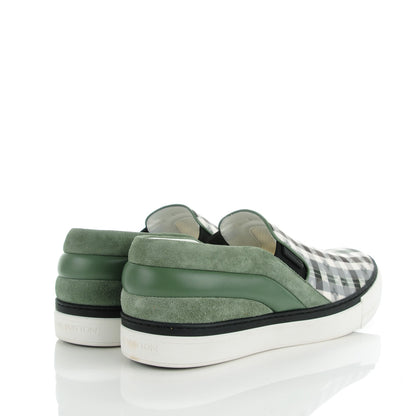 Louis Vuitton Mens Canvas Suede Lambskin Twister Slip On 7 Vert D'Eau 4 of 8