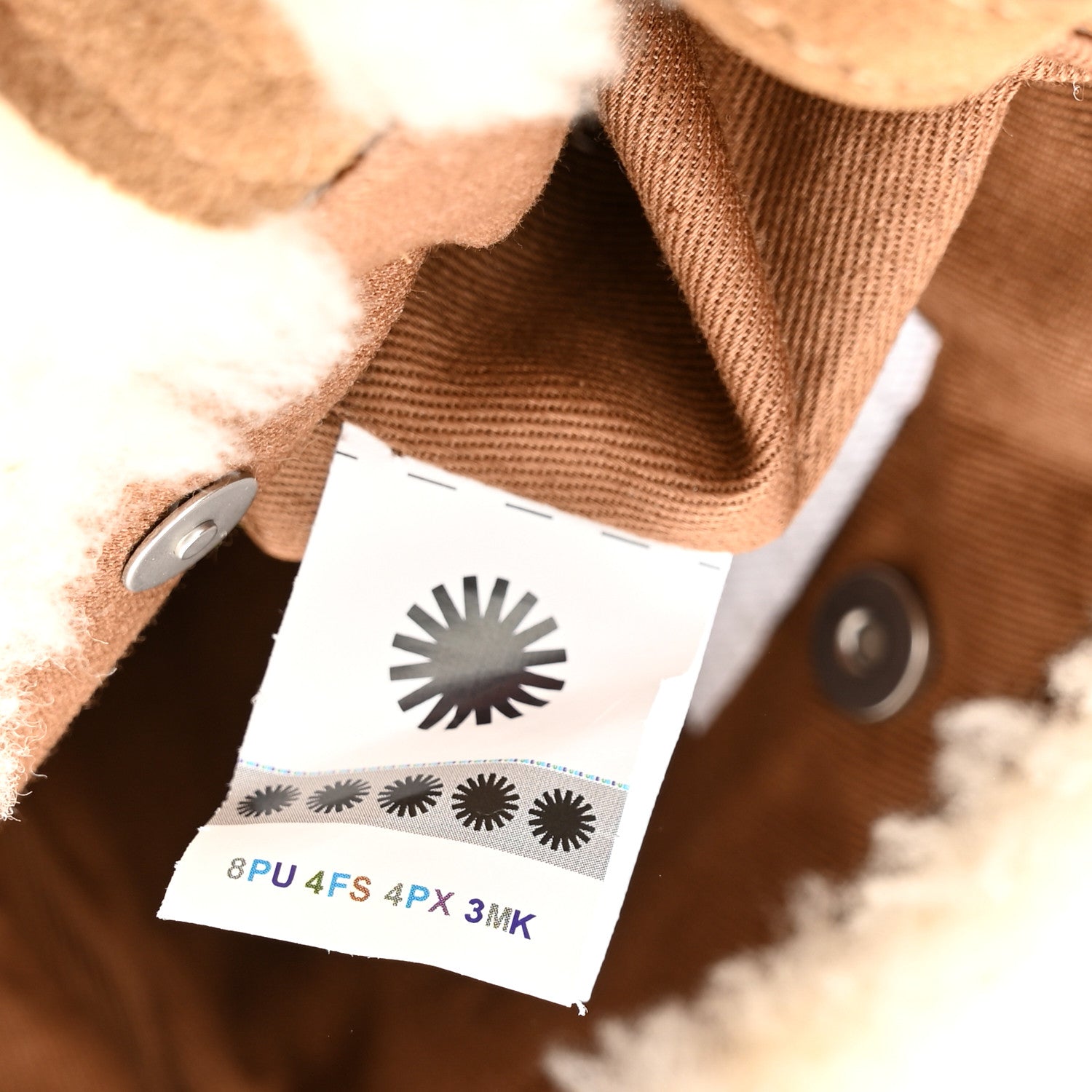 Telfar X UGG Suede Shearling Small Shopping Bag Chestnut 7 of 12