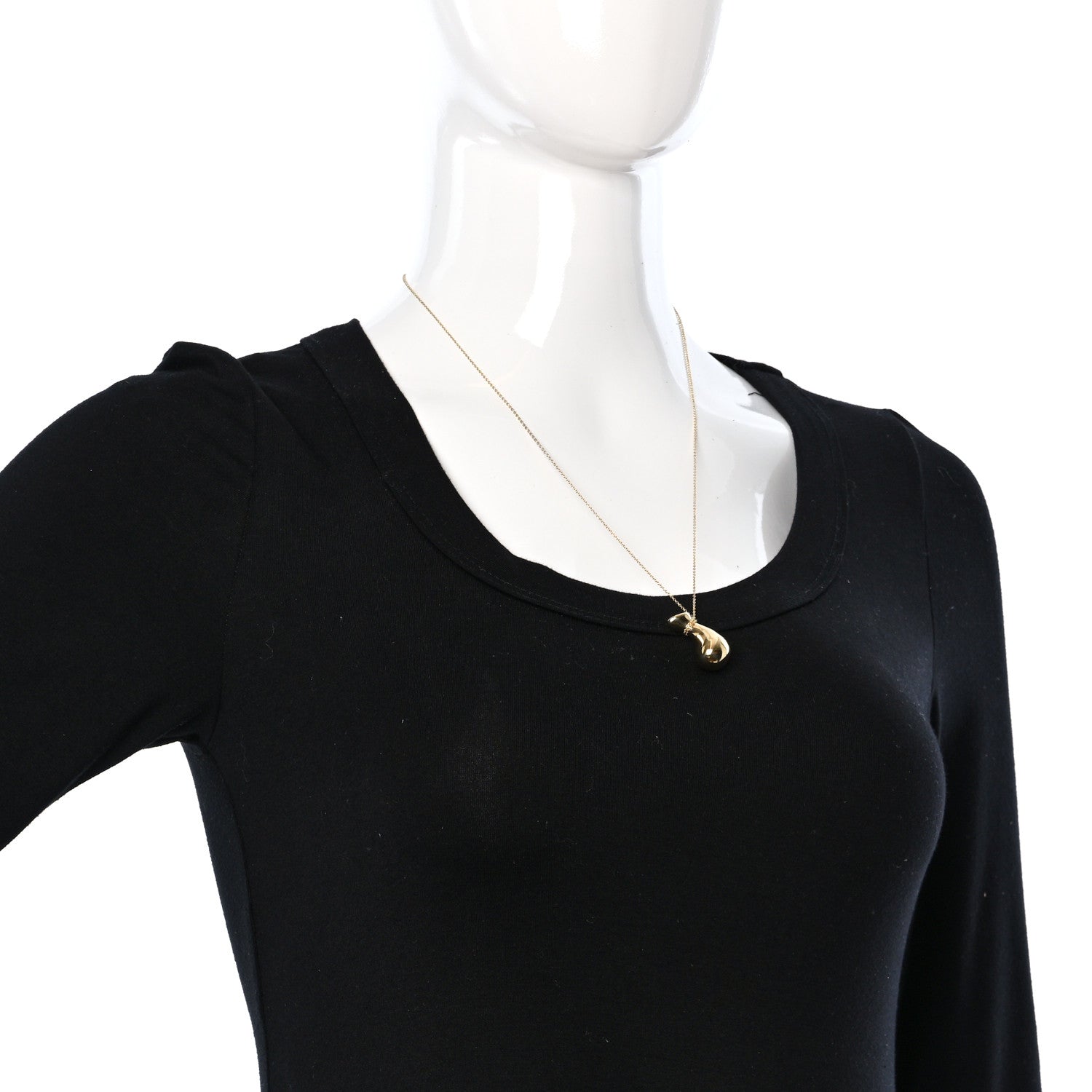 Tiffany 18K Yellow Gold Elsa Peretti Bottle Jug Pendant Necklace 2 of 9