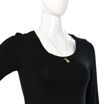 Tiffany 18K Yellow Gold Elsa Peretti Bottle Jug Pendant Necklace 2 of 9