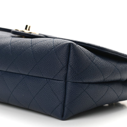 Chanel Caviar Quilted City Walk Flap Navy Blue 10 of 11