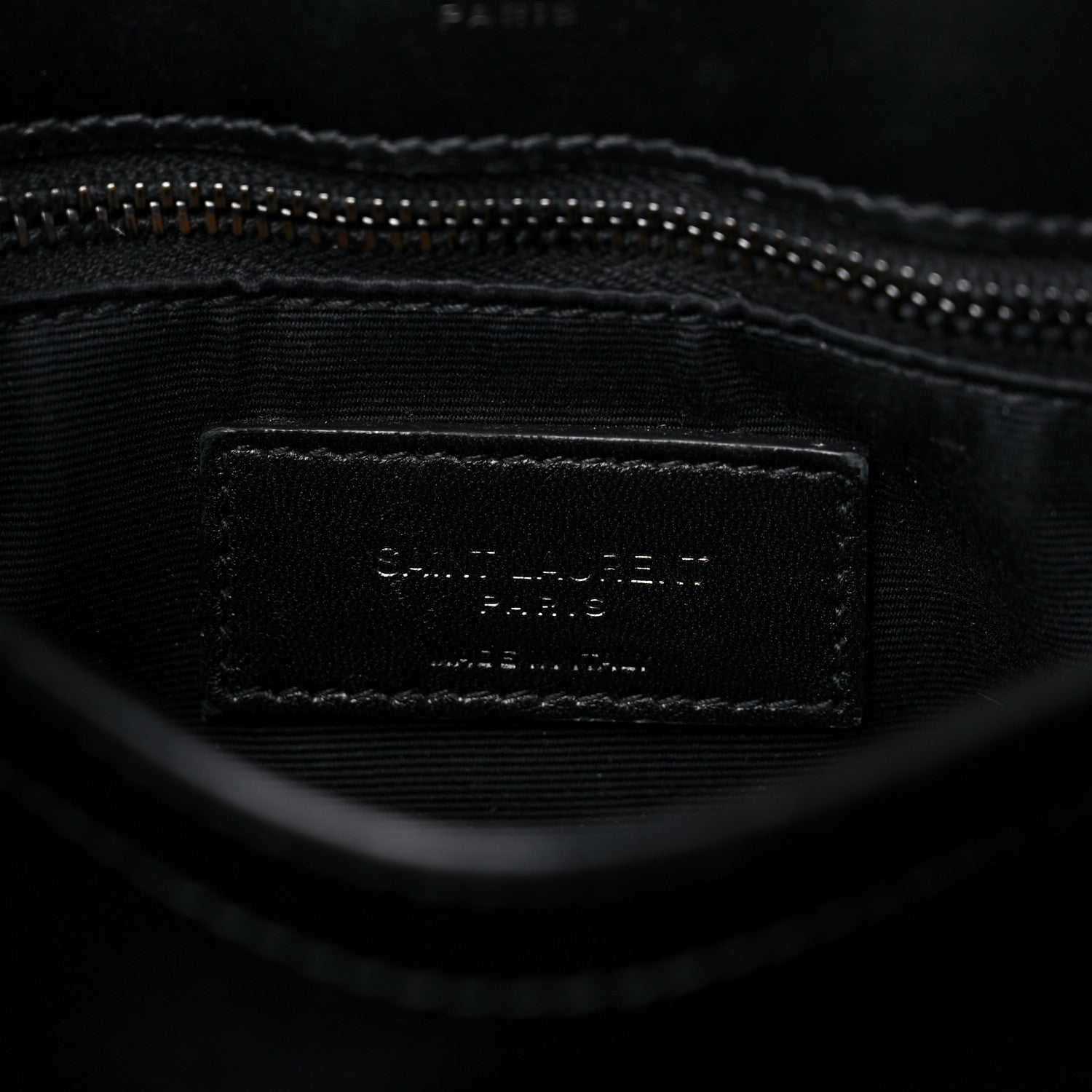 Saint Laurent Calfskin Y Quilted Monogram Toy Loulou Crossbody Bag Black 7 of 14