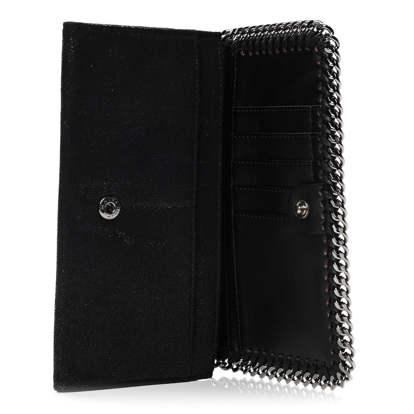 Shaggy Deer Falabella Flap Wallet Black