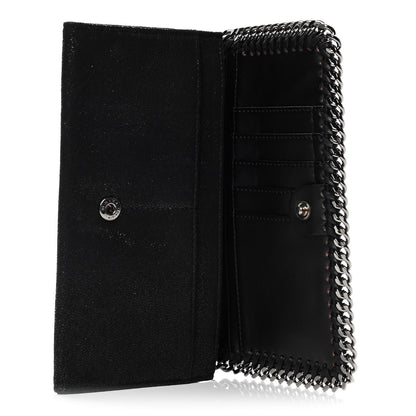 Stella McCartney Shaggy Deer Falabella Flap Wallet Black 4 of 5