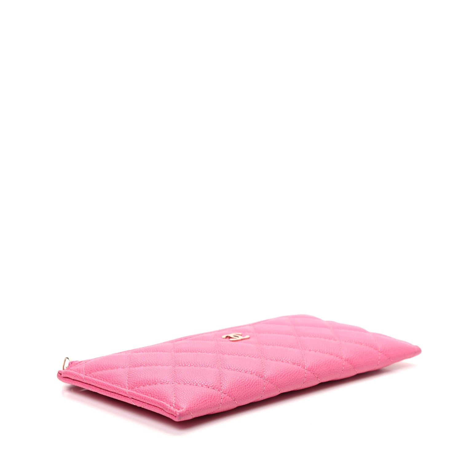 Chanel Caviar Quilted Classic Zip Pouch Pink 4 of 7