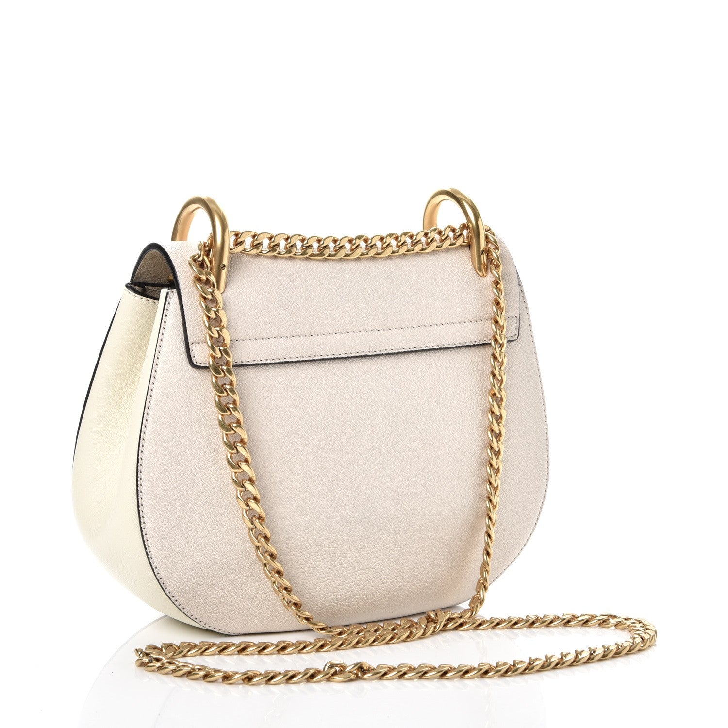 Chloe Goatskin Drew Shoulder Bag Off White 3 of 7