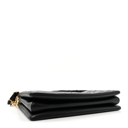 Louis Vuitton Lambskin Embossed Monogram Coussin MM Black 4 of 11