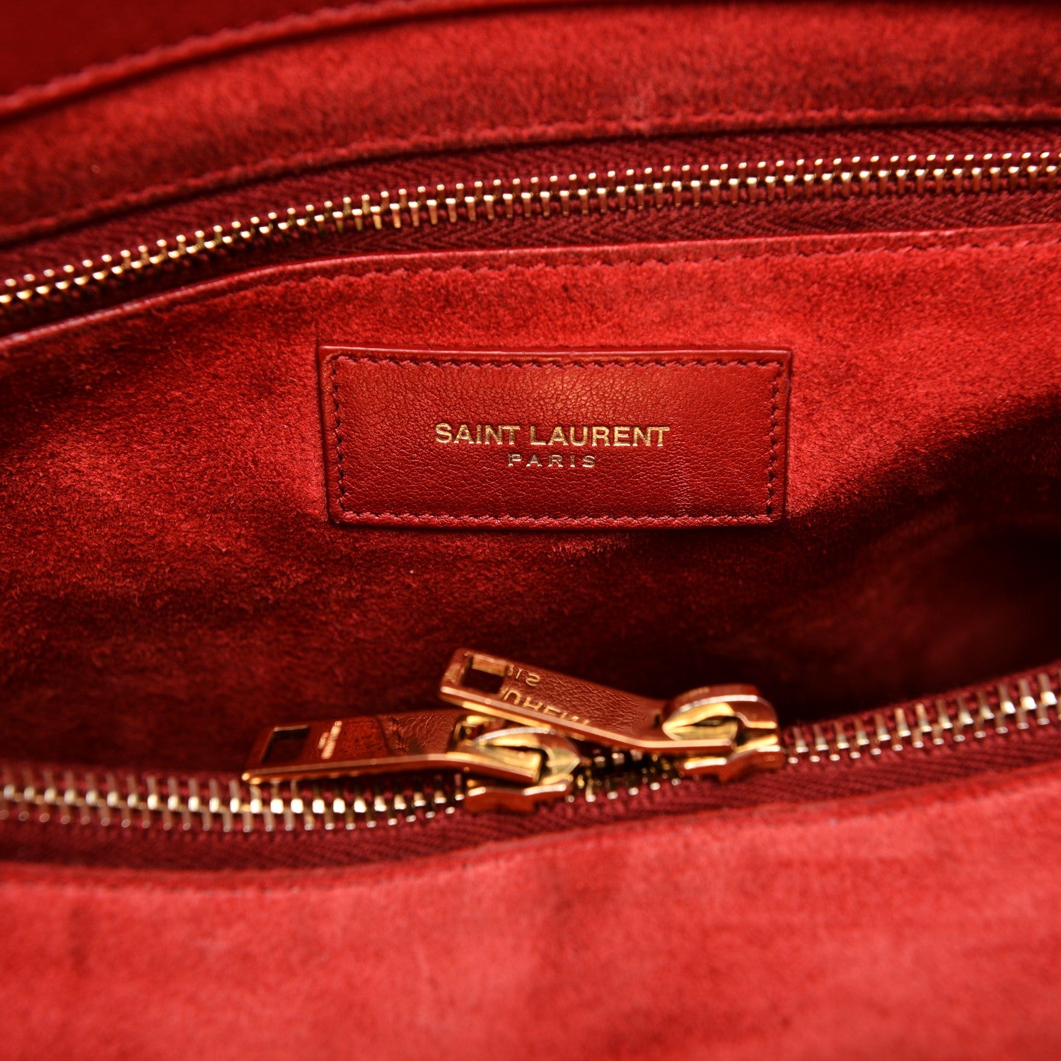 Saint Laurent Calfskin Large Sac de Jour Carryall Red 6 of 11