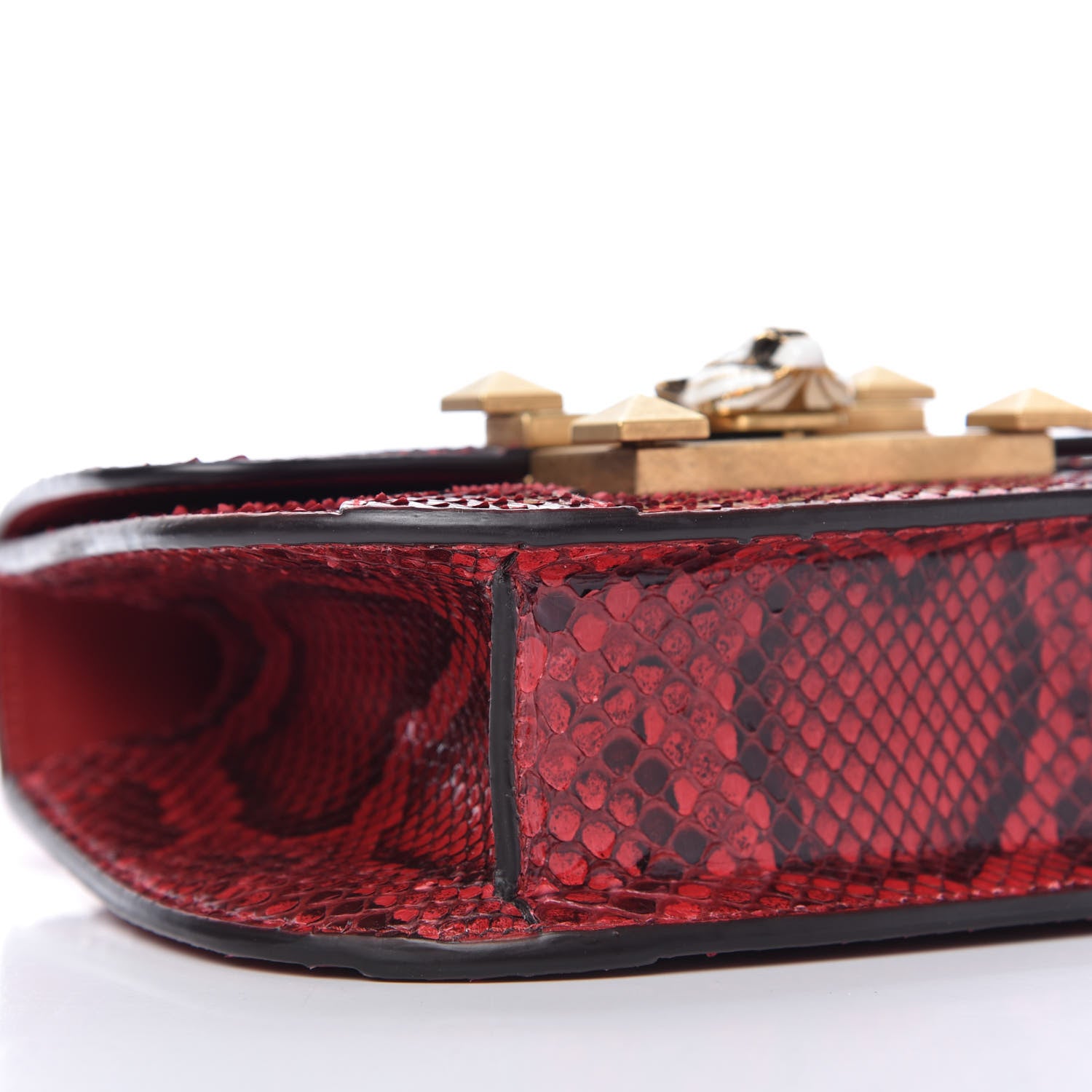 Gucci Elaphe Radiata Small Osiride Shoulder Bag Hibiscus Red 6 of 10