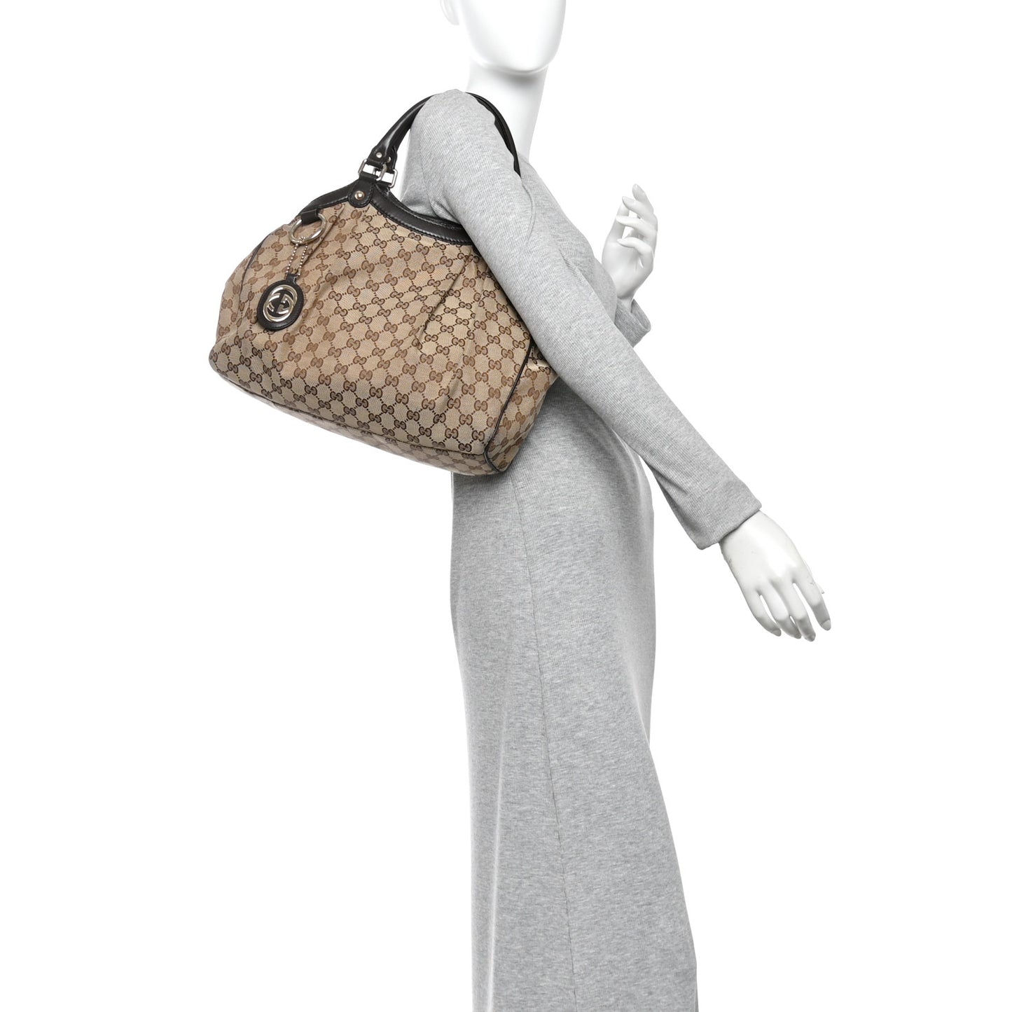 Monogram Medium Sukey Tote Dark Brown