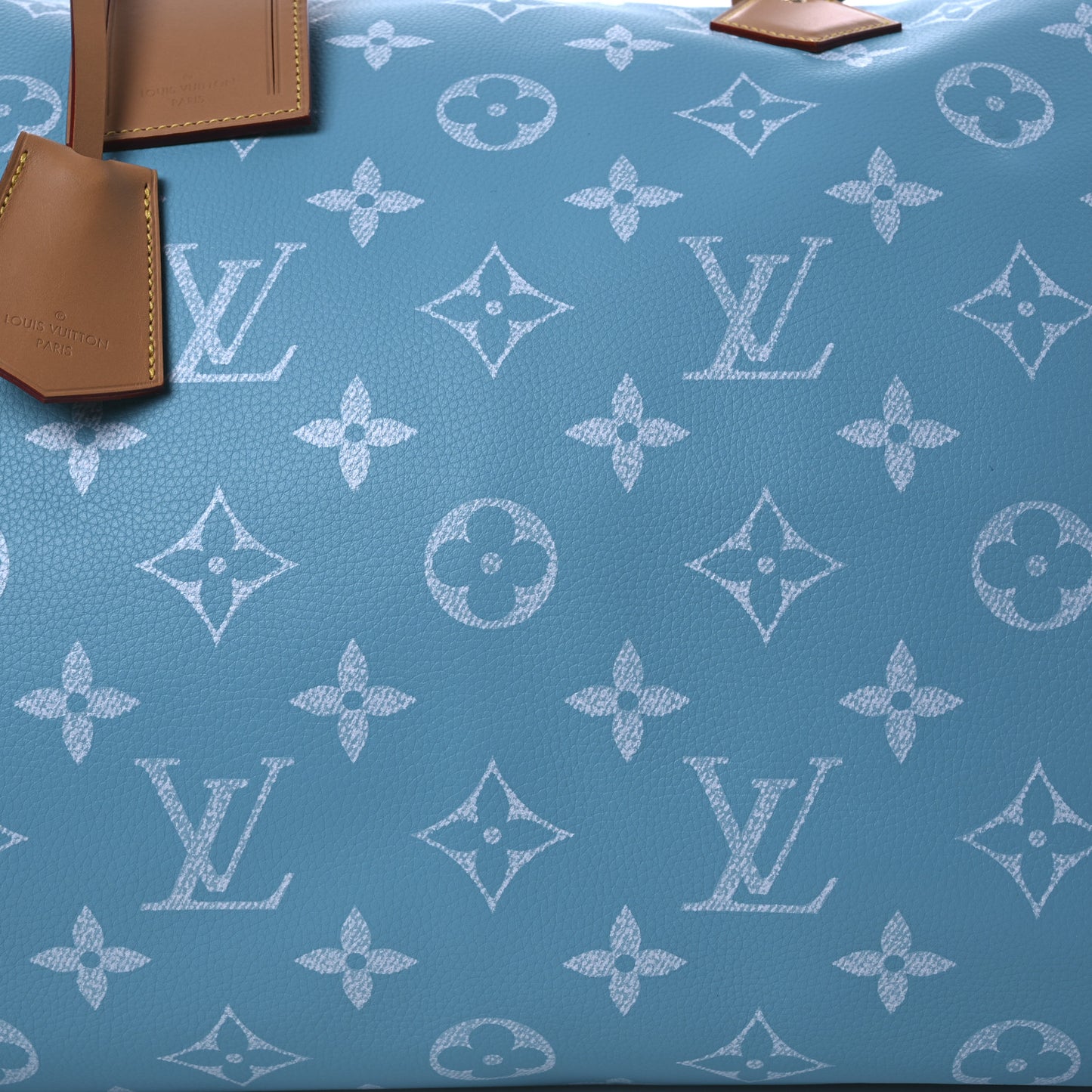 Calfskin Monogram Speedy P9 Bandouliere 50 Turquoise