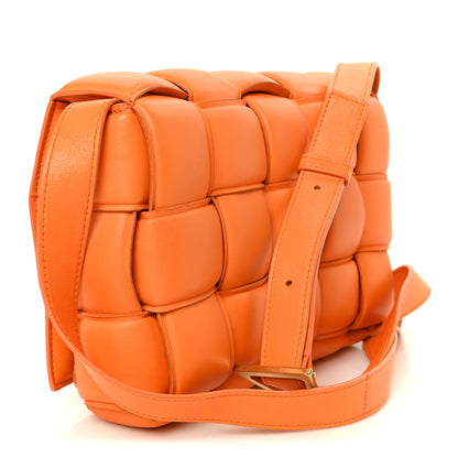 Bottega Veneta Nappa Maxi Intreccio Padded Cassette Crossbody Bag Orange 3 of 12
