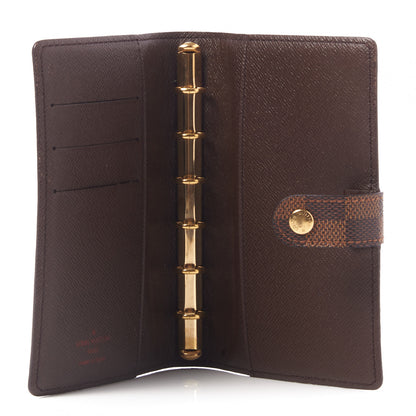 Louis Vuitton Damier Ebene Small Ring Agenda Cover 6 of 7