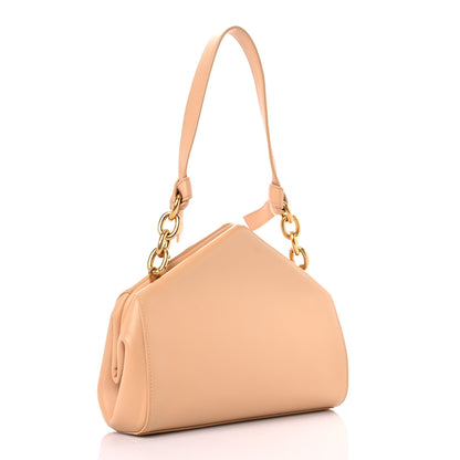 Bottega Veneta Calfskin Tip Clutch Almond 2 of 15