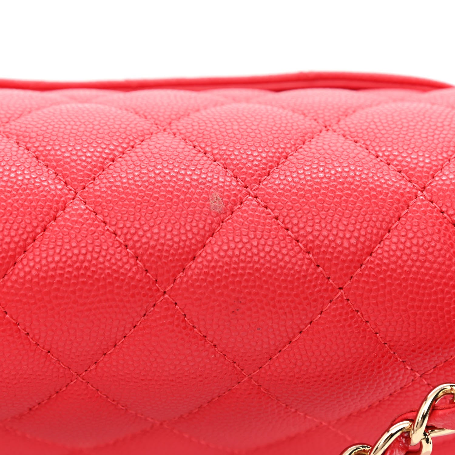 Chanel Caviar Quilted Medium Double Flap Red 11 of 12