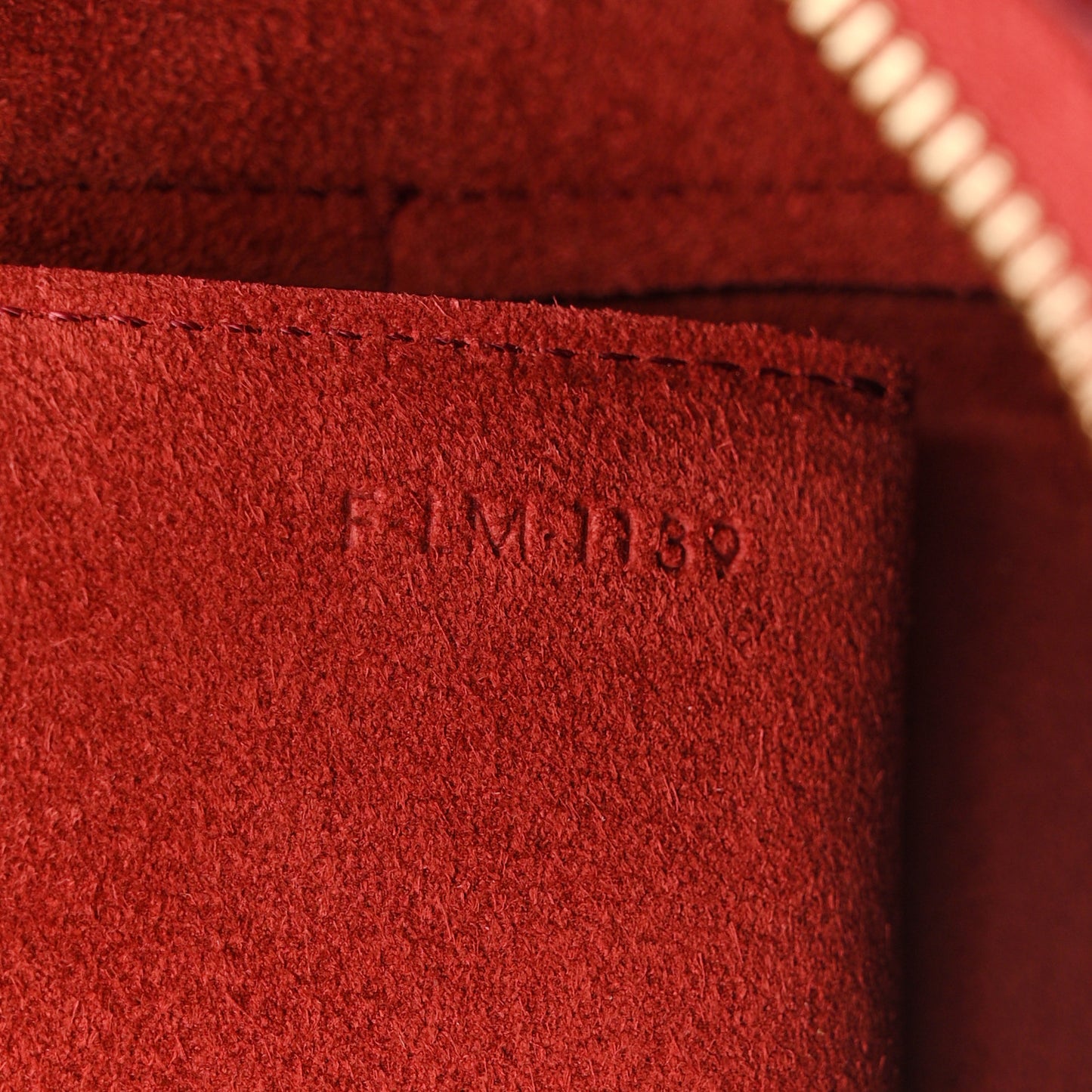 Baby Grained Calfskin Micro Belt Bag Ruby