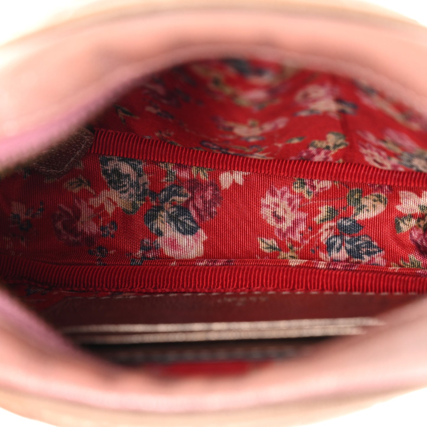 Laminated Nappa Trapuntata Mini Zumi Dome Shoulder Bag Rosa Lago Rame