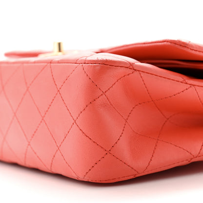 Chanel Lambskin Quilted Medium Double Flap Red 10 of 12