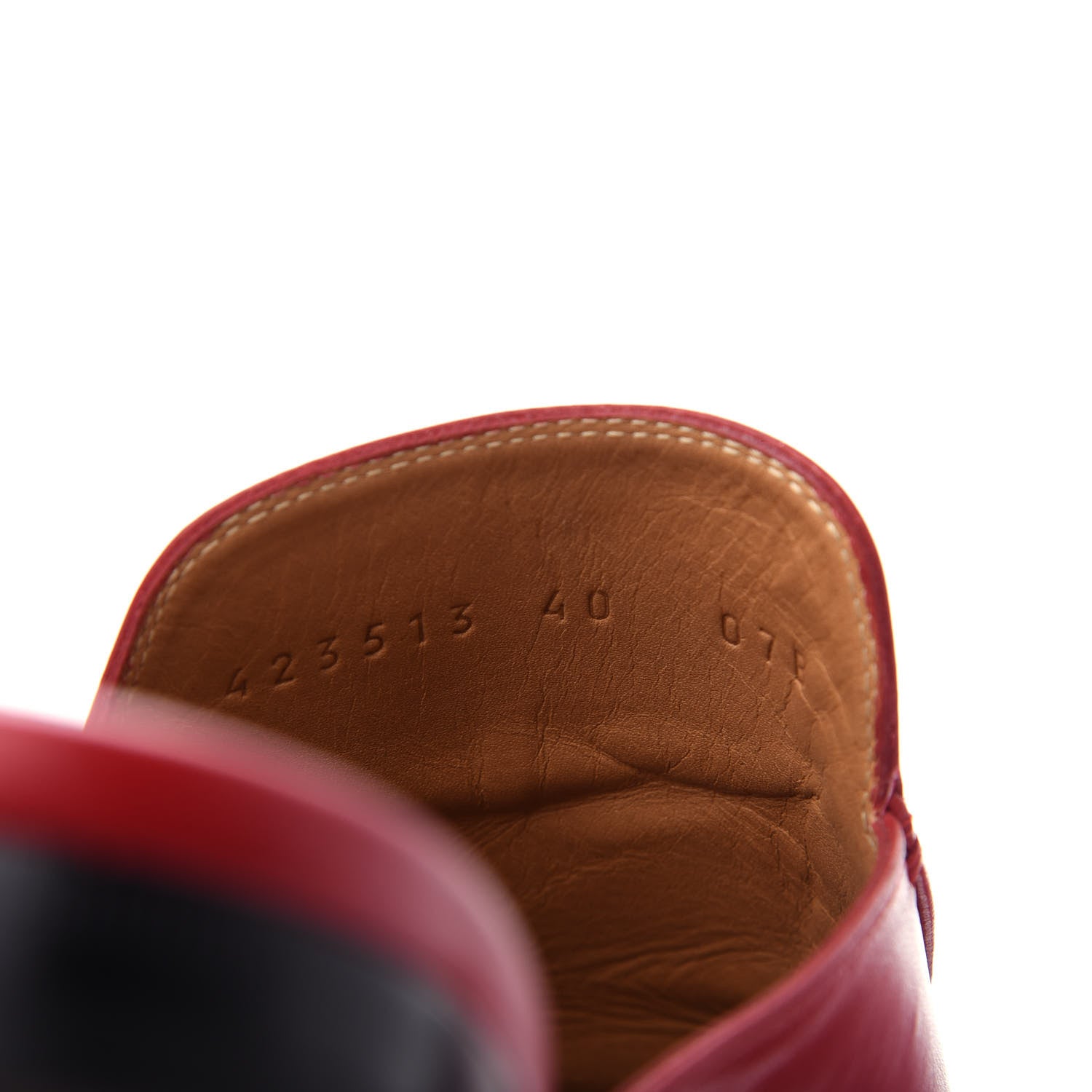 Gucci Malaga Kid Womens Princetown Slippers 40 Hibiscus Red 10 of 11
