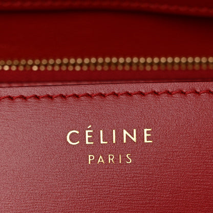 Celine Box Calfskin Medium Classic Box Flap Bag Dark Brick 6 of 13