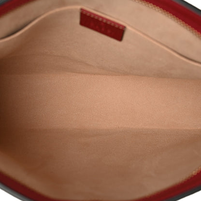 Gucci GG Supreme Monogram Flora Web Ophidia Pouch Red 5 of 10