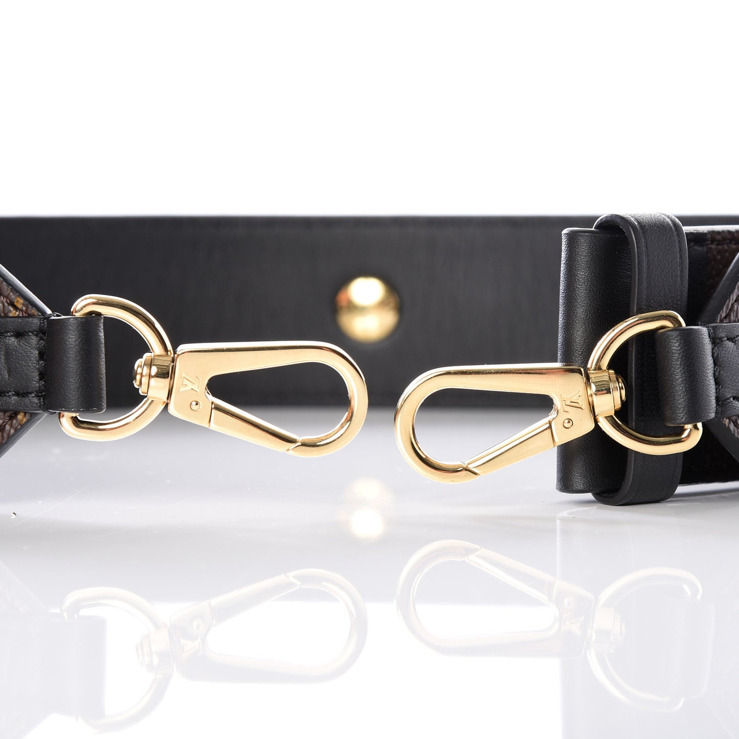 Monogram Adjustable Bandouliere Shoulder Strap Black