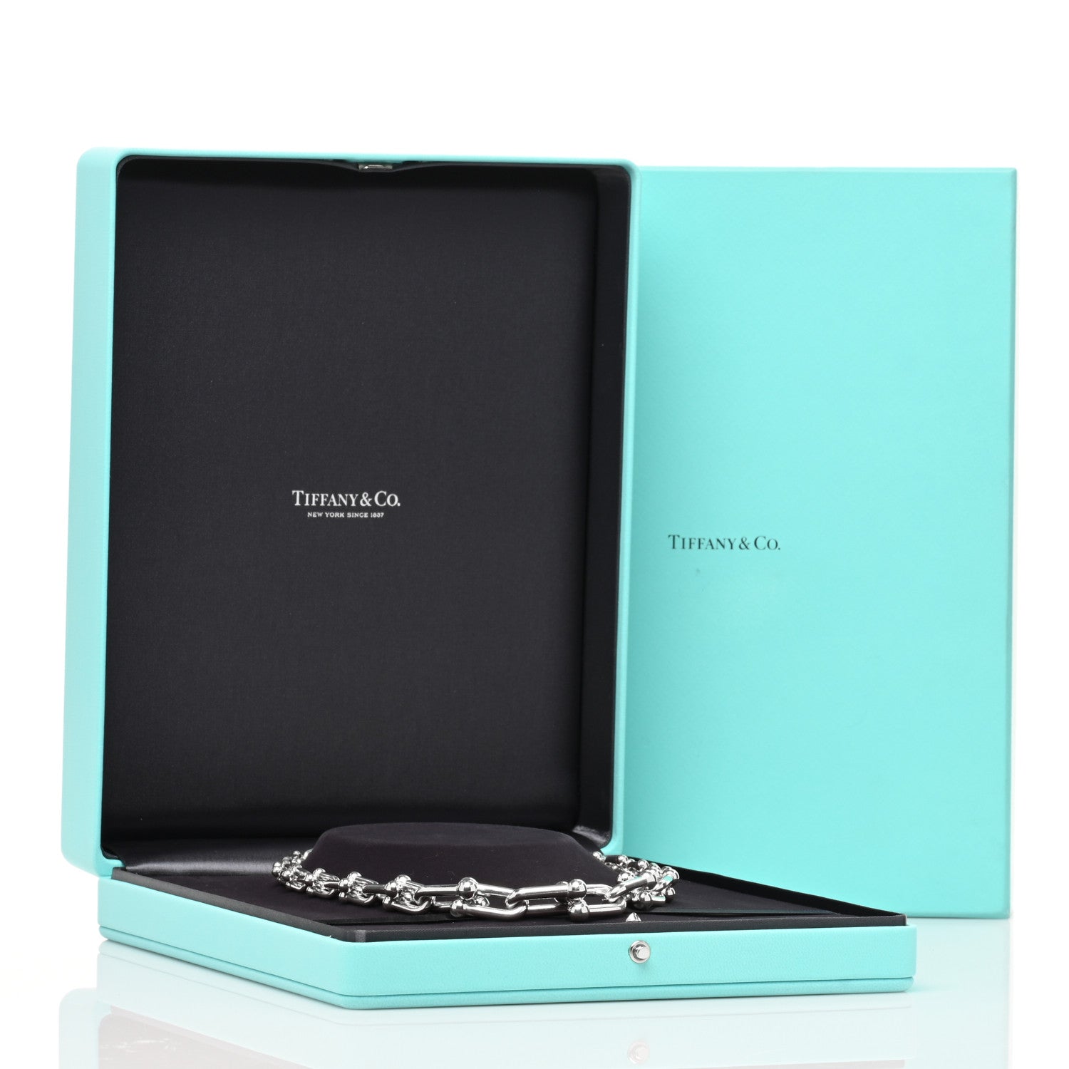 Tiffany Sterling Silver HardWear Graduated Link Necklace 4 of 4