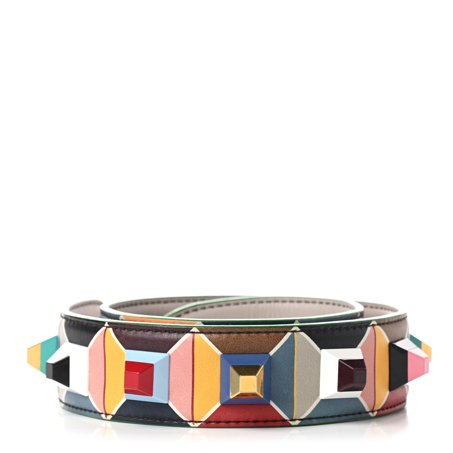 Calfskin Studded Strap You Multicolor