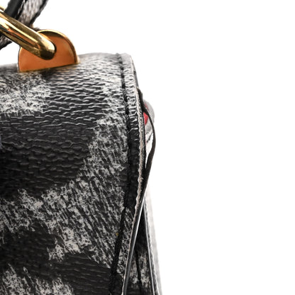 Louis Vuitton Calfskin Wild Animal Print Scarf Handle Twist Shoulder Bag MM 10 of 10