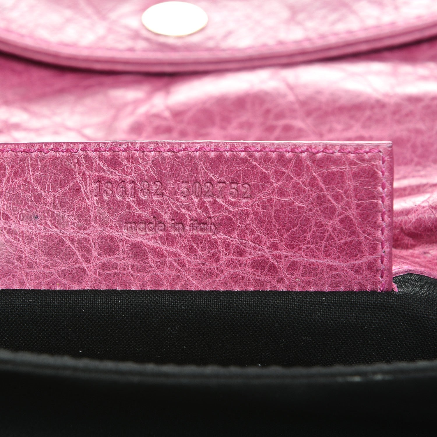 Balenciaga Agneau Giant 21 Gold Hardware Envelope Clutch Magenta 7 of 11