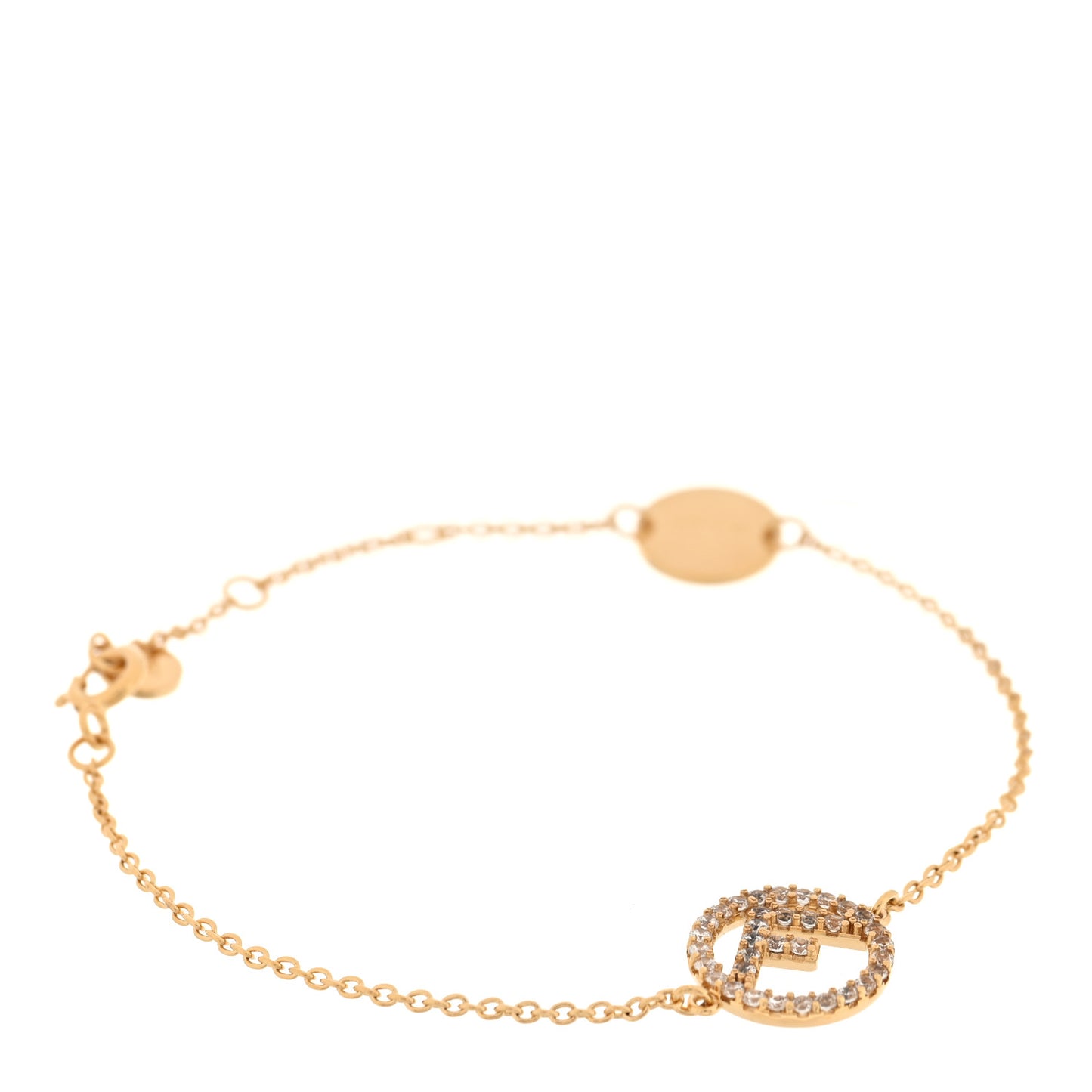 Brass Crystal F is Fendi Bracelet Gold
