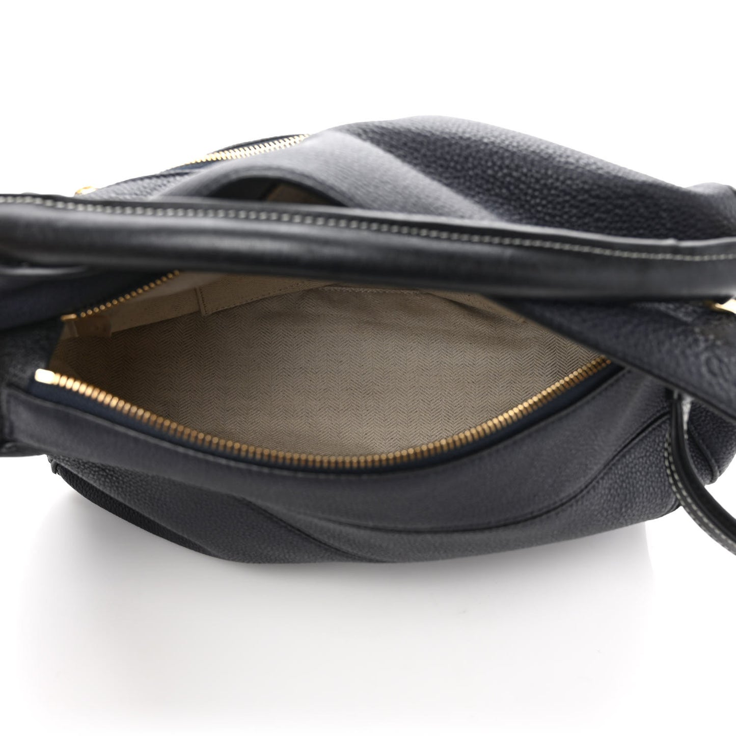 Calfskin Medium Puzzle Bag Midnight Blue Black