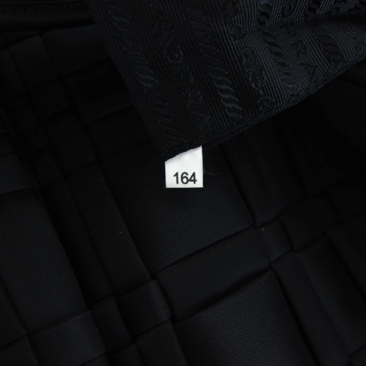 Satin Woven Tote Black